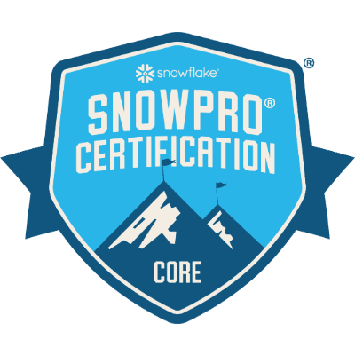 Certificate: SnowPro Core Certification